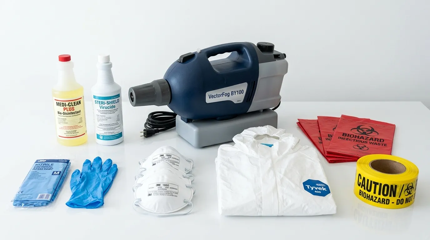 Professional biohazard remediation crew working in Sharon Hill